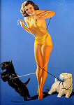 Rolf Armstrong pinup girl painting - 1940