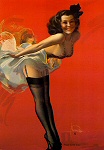 Rolf Armstrong pinup girl painting - 1942