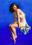 Rolf Armstrong pinup girl painting - 1947