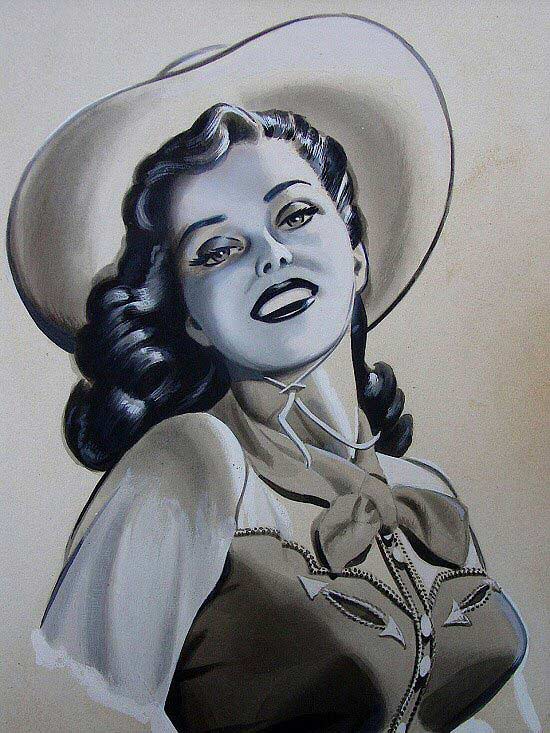 Who painted this pin-up girl?