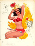 T N Thompson pinup art gallery