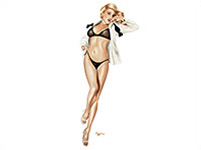 Tom Caggiano pinup girl
